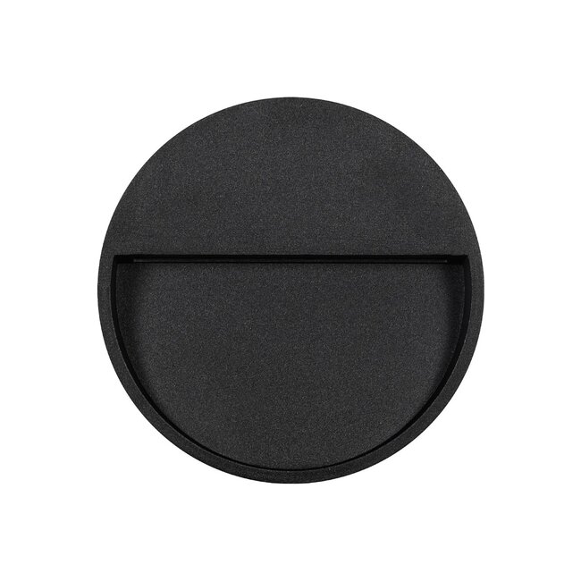 STEPINI GLB-103-0034 Φωτιστικό Σκαλοπατιού / Διαδρόμου LED 3W 270lm 45° AC 220-240V Αδιάβροχο IP65 Θερμό Λευκό 2700K - Sanan SMD Chip - Μαύρο Ματ - Μ12 x Π3 x Υ12cm - 3 Χρόνια Εγγύηση - 3