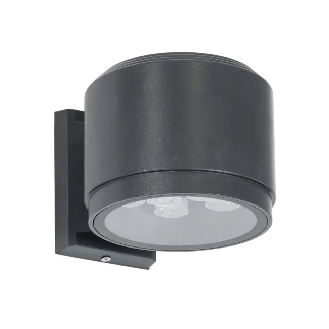  WALLLIGHT-GONA 90483 Μοντέρνο Φωτιστικό Τοίχου - Απλίκα LED 24W 2160lm 5° DC 24V Αδιάβροχο IP67 Θερμό Λευκό 2700K - CREE COB Chip & TÜV SÜD Driver - Γκρι Ανθρακί Ματ - Μ13 x Π16.5 x Υ5cm - 3 Χρόνια Εγγύηση - 3