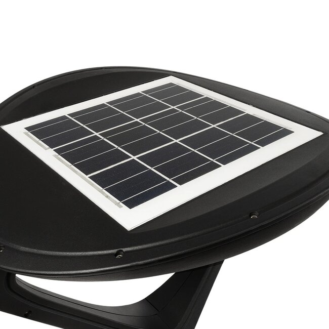 SQUARE 90507 Φωτιστικό Στύλου/Κολώνας Πλατείας/Πάρκου/Κήπου με Ασύρματο Χειριστήριο LED 20W 800lm 120° Ενσωματωμένο Φωτοβολταϊκό Panel 6V 20W & Επαναφορτιζόμενη Μπαταρία Li-ion 3.2V 20000mAh με Αισθητήρα Κίνησης-Ημέρας-Νύχτας Αδιάβροχο IP65 Θερμό Λευκό 2700K - Γκρι Ανθρακί - Μ60 x Π47 x Υ - 5