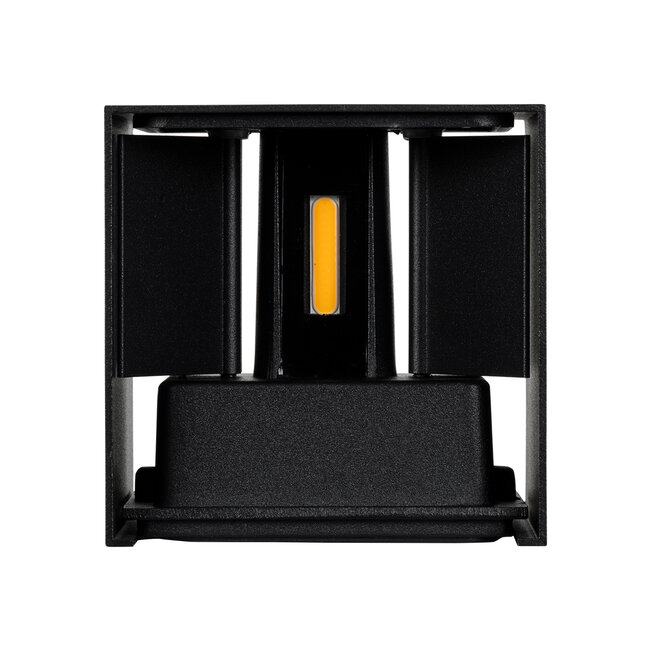 AXIS-S 60562 Φωτιστικό Τοίχου - Απλίκα Αρχιτεκτονικού Φωτισμού Εξωτερικού Χώρου Up & Down LED 10W 1150lm 10 έως 60° AC 220-240V Αδιάβροχο IP65 Μ10 x Π10 x Υ10cm - Θερμό Λευκό 2700K - Μαύρο - 7