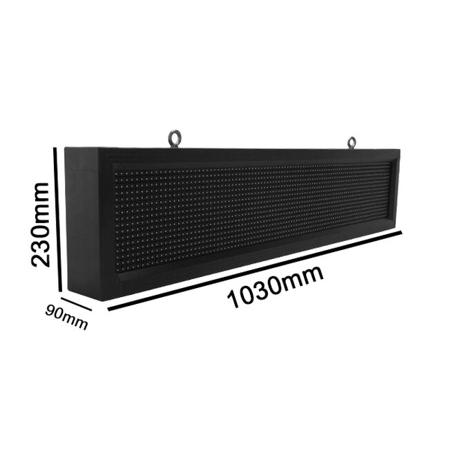 90254 Κυλιόμενη Ψηφιακή Επιγραφή P10 LED SMD AC 220-240V με Wi-Fi - Αδιάβροχή IP54 - Μονής Όψης - Μ103 x Π9 x Υ23cm Πορτοκαλί 90254 Κυλιόμενη Ψηφιακή Επιγραφή P10 LED SMD AC 220-240V με Wi-Fi - Αδιάβροχή IP54 - Μονής Όψης - Μ103 x Π9 x Υ23cm Πορτοκαλί