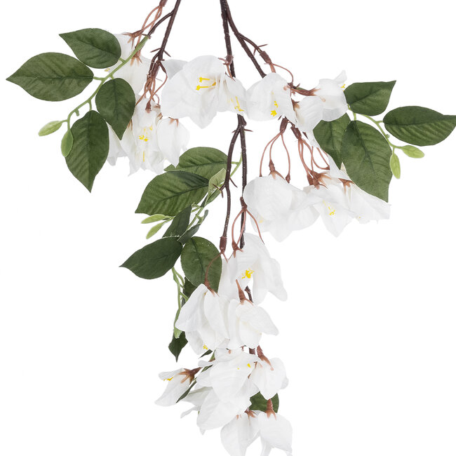 Artificial Garden BOUGAUVILLEA BRANCH 20648 Τεχνητό Διακοσμητικό Κλαδί Μπουκανβίλιας Λευκή Y80cm