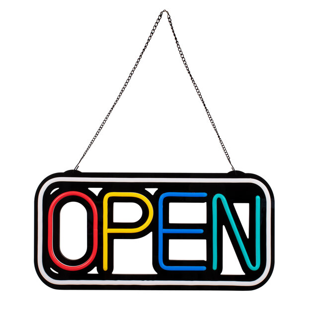 85857 Φωτιστικό Ταμπέλα Φωτεινή Επιγραφή NEON LED Σήμανσης Animated Square OPEN 30W AC 230V με Διακόπτη On/Off και Ασύρματο Χειριστήριο IR Λευκό - Κόκκινο - Πράσινο - Κίτρινο - Γαλάζιο 85857 Φωτιστικό Ταμπέλα Φωτεινή Επιγραφή NEON LED Σήμανσης Animated Square OPEN 30W AC 230V με Διακόπτη On/Off και Ασύρματο Χειριστήριο IR Λευκό - Κόκκινο - Πράσινο - Κίτρινο - Γαλάζιο