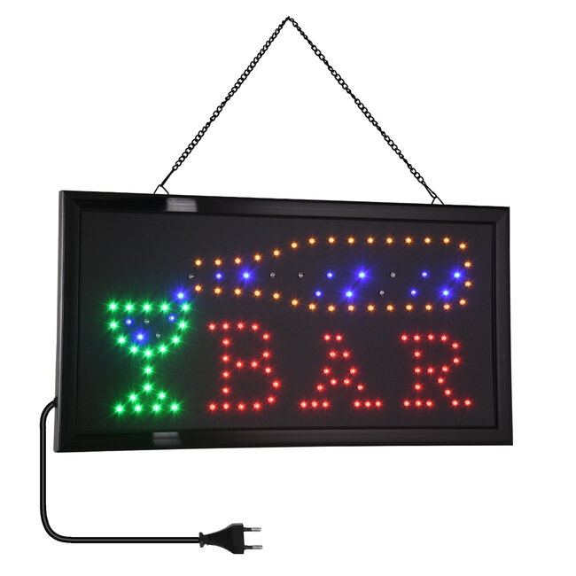 75689 Φωτιστικό Ταμπέλα LED Σήμανσης BAR με Πρίζα AC 230V Μ48xΠ25xΥ2cm 75689 Φωτιστικό Ταμπέλα LED Σήμανσης BAR με Πρίζα AC 230V Μ48xΠ25xΥ2cm