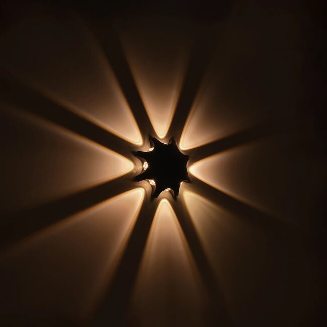 SPARK 60684 Μοντέρνο Φωτιστικό Τοίχου - Απλίκα LED 16W 2000lm 30° AC 220-240V Αδιάβροχο IP65 Θερμό Λευκό 2700K - CREE XPE Chip & TÜV SÜD Driver - Μαύρο Ματ - Μ25 x Π6 x Υ25cm - 5 Χρόνια Εγγύηση - 9