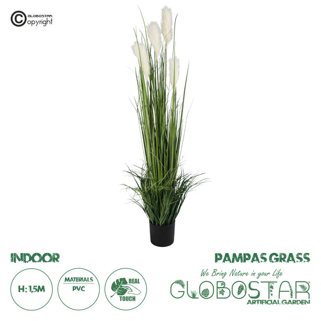 Artificial Garden PAMPAS GRASS 20106 Τεχνητό Διακοσμητικό Φυτό Γρασίδι της Πάμπας Υ150cm