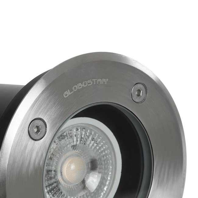 kelvo® KERIA KLV-101-0275 Χωνευτό Φωτιστικό Σποτ Δαπέδου για Λάμπα MR16 με Ντουί GU10 AC 220-240V Αδιάβροχο IP68 IK09 - Ανοξείδωτο Ατσάλι SS316 - Μ11 x Π11 x Υ11.5cm / Q10.4cm - 7