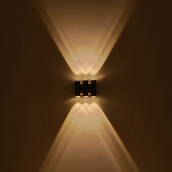 ARC 60680 Μοντέρνο Φωτιστικό Τοίχου - Απλίκα LED 12W 1500lm 30° AC 220-240V Αδιάβροχο IP65 Θερμό Λευκό 2700K - CREE XPE Chip & TÜV SÜD Driver - Μαύρο Ματ - Μ14 x Π4.8 x Υ11.5cm - 5 Χρόνια Εγγύηση - 8