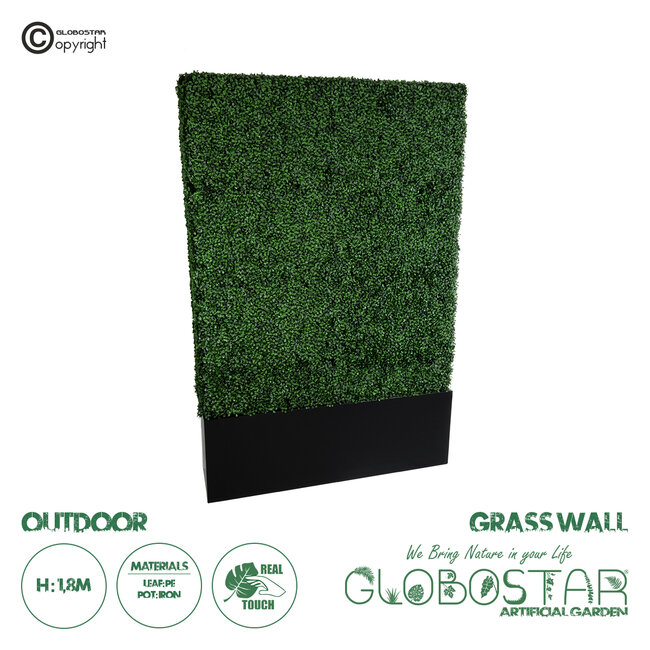 Artificial Garden GRASS WALL 21066 Τεχνητό Διακοσμητικό Φυτό Τοίχος από Γρασίδι Μ120 x Π30 x Υ180cm
