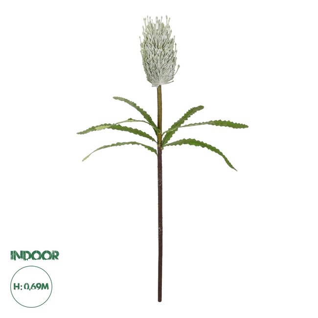 Artificial Garden WHITE STIPA FRUIT BRANCH 21374 Τεχνητό Διακοσμητικό Κλαδί Στίπα Y69cm