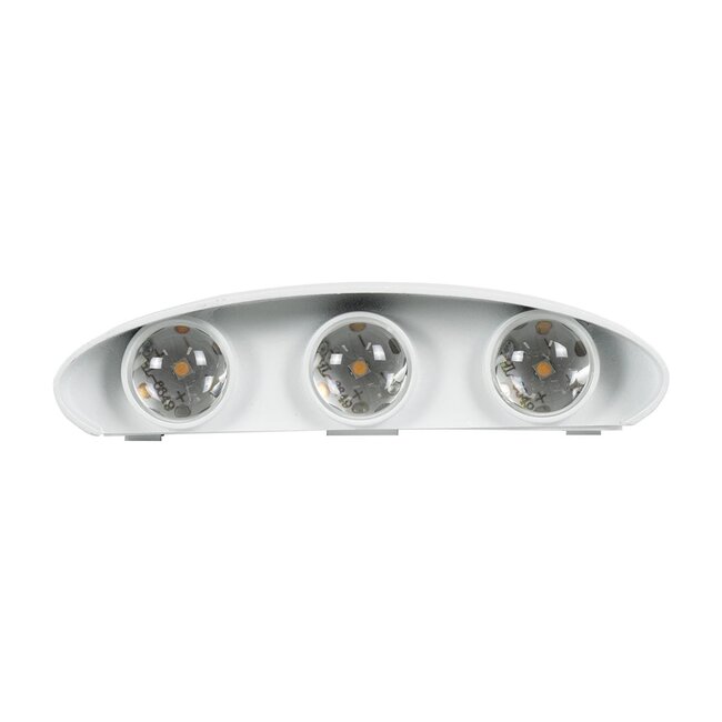 kelvo® SIXOAD KLV-101-0011 Φωτιστικό Τοίχου / Απλίκα LED 18W 1980lm 30° AC 220-240V Αδιάβροχο IP65 Φυσικό Λευκό 4500K - CREE XPE Chip & TÜV SÜD Driver - Λευκό Ματ - Μ17 x Π4 x Υ8cm - 5 Χρόνια Εγγύηση - 6