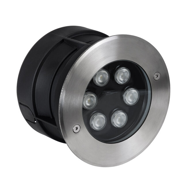 UNDERWATER-YUNI 90419 Υποβρύχιο Χωνευτό Φωτιστικό Σποτ Ειδικό για Σιντριβάνια LED 6W 510lm 30° DC 24V Αδιάβροχο IP68 Φ15 x Υ10cm RGBW DMX512 - Ανοξείδωτο Ατσάλι - 3 Years Warranty