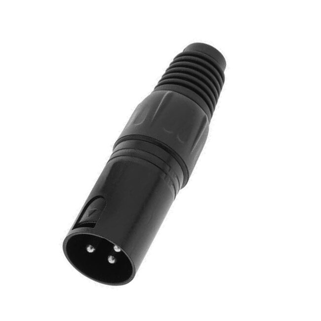 Αρσενικό Βύσμα XLR Male 3 PIN CANNON DMX High Quality Μαύρο  51188