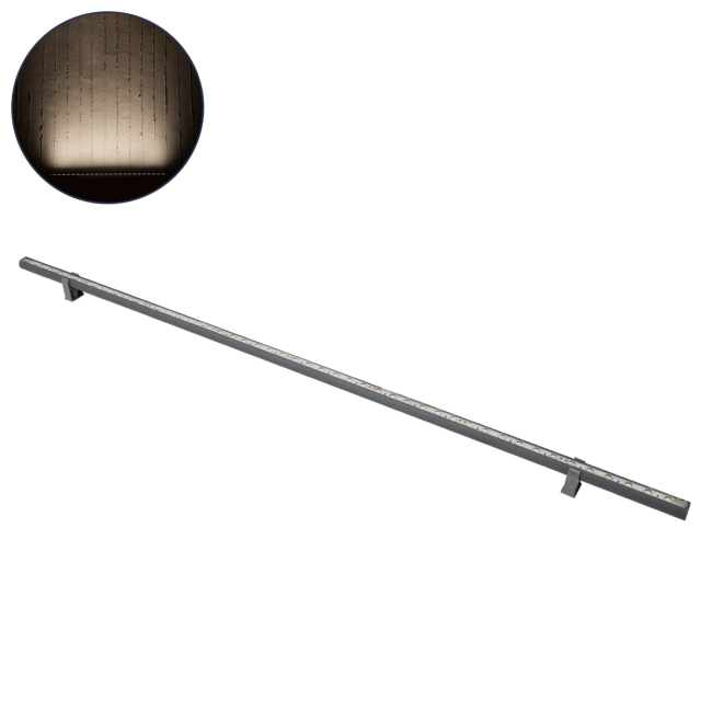 WASHERSTELLAR 90576 Μπάρα Φωτισμού Wall Washer LED 12W 1380lm 30° DC 24V Αδιάβροχο IP67 Φυσικό Λευκό 4500K Dimmable - Bridgelux SMD Chip - Γκρι Ανθρακί - Μ100 x Π2 x Υ1.8cm - 3 Χρόνια Εγγύηση - 11