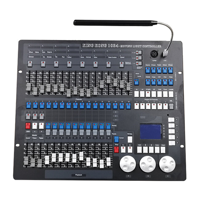 Επαγγελματική Κονσόλα Φωτισμού KING KONG 1024 Κανάλια USB LCD Display DMX512  49765