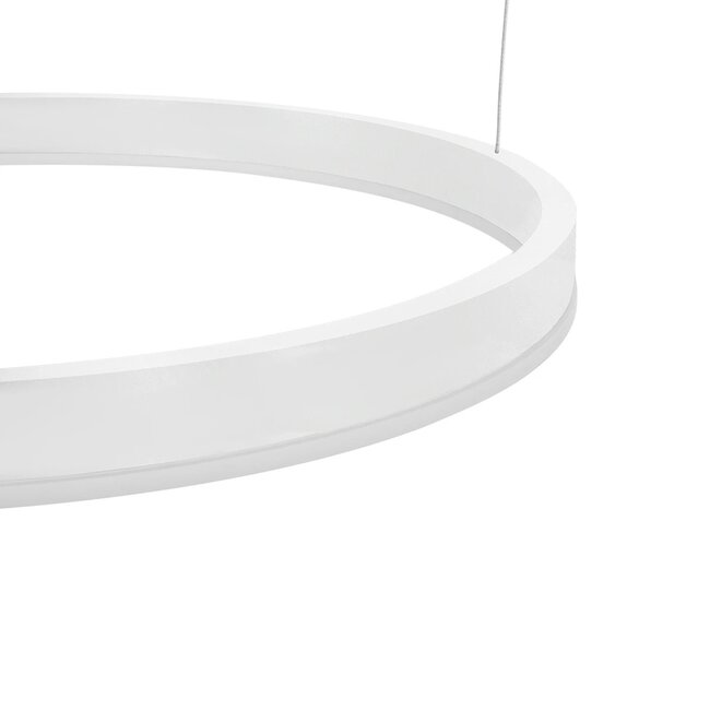 kelvo® VENOM KLV-101-0203 Κρεμαστό Φωτιστικό Οροφής LED 150W 15000lm 120° AC 220-240V IP20 Ρυθμιζόμενο Λευκό CCT με Χειριστήριο από 2700K έως 6000K Dimmable - Lumileds SMD Chip - Λευκό Ματ - Μ150 x Π90 x Υ60cm - 3 Χρόνια Εγγύηση - 5