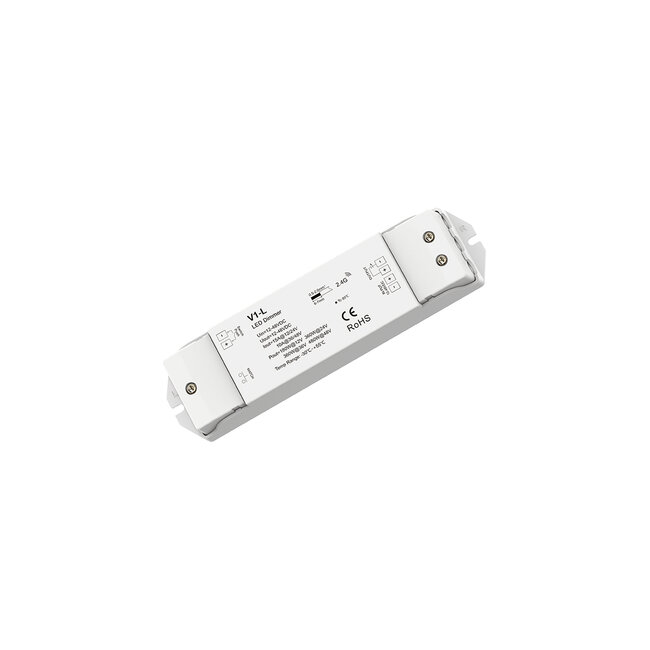 71568 V1-L SKYDANCE DC RF 2.4Ghz Dimmer High Speed Controller & Push Dimming 1 Κανάλι DC 12-48V 1 x 15A 480W - Max 15A 480W - IP20 Μ17.5 x Π4.5 x Υ2.5cm - 5 Years Warranty - 6