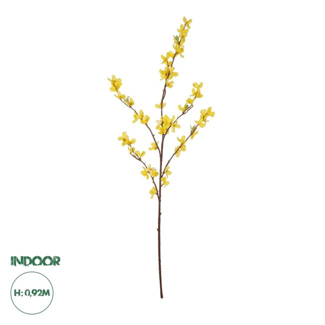 Artificial Garden YELLOW WINDER JASMIN BRANCH 21321 Τεχνητό Διακοσμητικό Κίτρινο Κλαδί Γιασεμί Y92cm