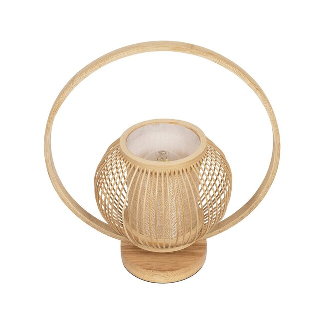 TULUMKO 02009 Boho Επιτραπέζιο Φωτιστικό Πορτατίφ με Ντουί 1 x E27 AC 220-240V IP20 - Μπεζ - Μ30 x Π18 x Υ32cm - 5