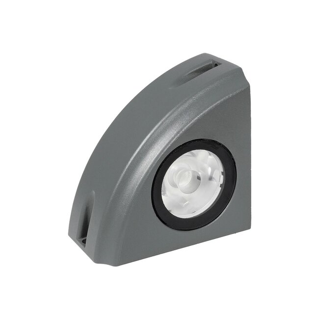 FLOODORA GLB-103-0029 Προβολέας Σποτ Wall Washer LED 3W 270lm 5° AC 220-240V Αδιάβροχο IP65 Θερμό Λευκό 2700K - Sanan SMD Chip - Γκρι Ανθρακί Ματ - Μ8 x Π5 x Υ8cm - 3 Χρόνια Εγγύηση