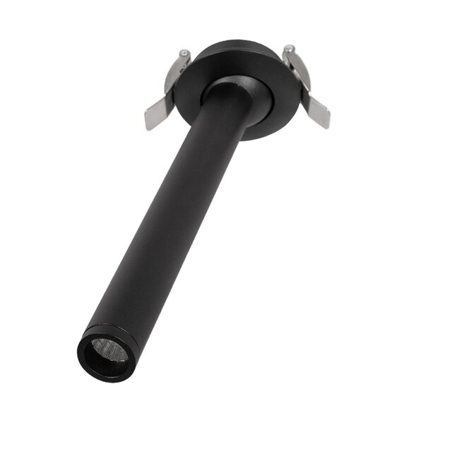 DALE 60372 Χωνευτό Κινούμενο Downlight Σποτ LED 5W 500lm 36° AC 220-240V IP20 Θερμό Λευκό 2700K - Bridgelux COB Chip & TÜV SÜD Driver - Μαύρο Ματ - Μ6.4 x Π6.4 x Υ20cm / Q5.5cm - 5 Χρόνια Εγγύηση