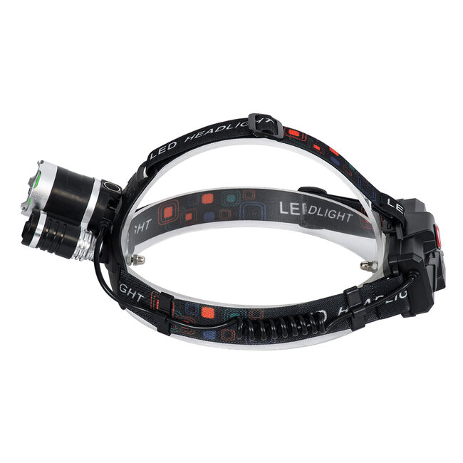 69926 Φορητός Φακός Κεφαλής Επαναφορτιζόμενος LED Luminus 1 x CREE XM-L2 T6 & 2 XPE LED CHIP x 30W 3000lm 60° Μοιρών με 2 x 18650 Μπαταρία 4400mAh USB 2.0 - 4 Modes - Αδιάβροχο IP54 Ψυχρό Λευκό 6000K Μ7.5 x Π7 x Υ6cm - 4 69926 Φορητός Φακός Κεφαλής Επαναφορτιζόμενος LED Luminus 1 x CREE XM-L2 T6 & 2 XPE LED CHIP x 30W 3000lm 60° Μοιρών με 2 x 18650 Μπαταρία 4400mAh USB 2.0 - 4 Modes - Αδιάβροχο IP54 Ψυχρό Λευκό 6000K Μ7.5 x Π7 x Υ6cm - 4