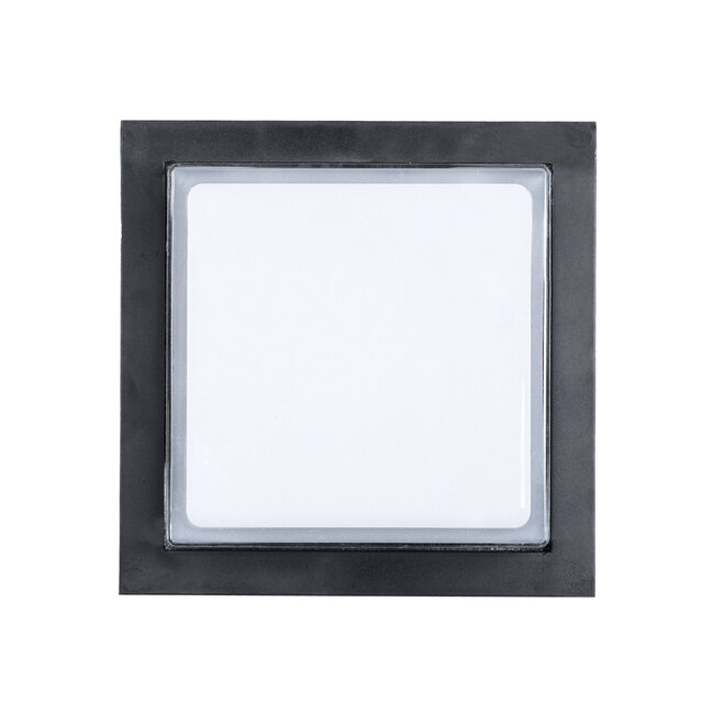 NEXUS 60767 Φωτιστικό Τοίχου - Απλίκα Αρχιτεκτονικού Φωτισμού Εσωτερικού/Εξωτερικού Χώρου Up or Down LED 10W 1050lm 120° AC175-265V Αδιάβροχο IP65 - Πλαστικό Σώμα - Φυσικό λευκό 4500K - Μ17 x Π17 x Υ9cm - Μαύρο - Bridgelux Chip - 3 Χρόνια Εγγύηση