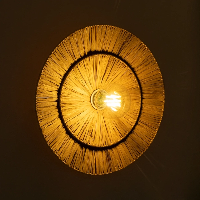 COLOMBO 02284 Boho Φωτιστικό Τοίχου - Απλίκα με Ντουί 1 x E27 AC 220-240V IP20 - Μπεζ - Μ40 x Π40 x Υ9cm COLOMBO 02284 Boho Φωτιστικό Τοίχου - Απλίκα με Ντουί 1 x E27 AC 220-240V IP20 - Μπεζ - Μ40 x Π40 x Υ9cm