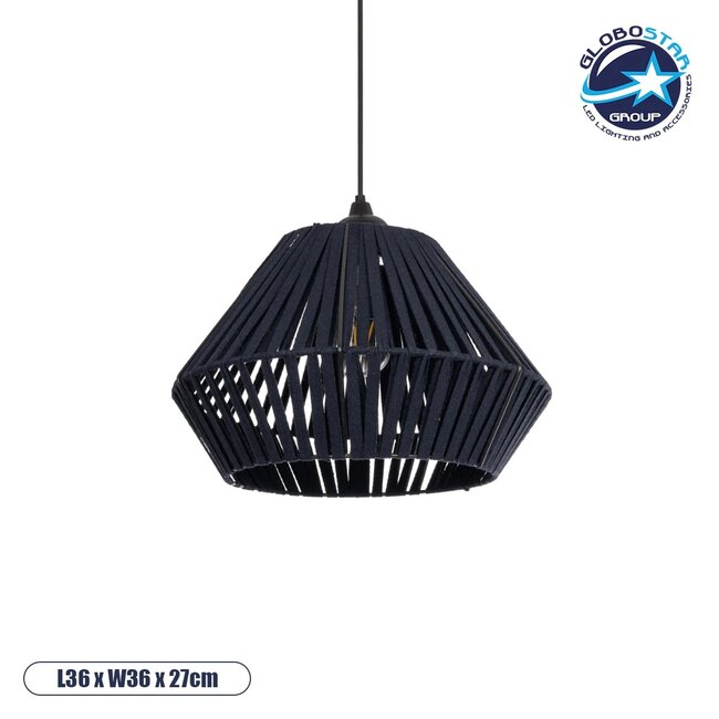 NUI 205-0071 Boho Κρεμαστό Φωτιστικό Οροφής με Ντουί 1 x E27 AC 220-240V IP20 - Μπλε - M36 x Π36 x Υ27cm NUI 205-0071 Boho Κρεμαστό Φωτιστικό Οροφής με Ντουί 1 x E27 AC 220-240V IP20 - Μπλε - M36 x Π36 x Υ27cm