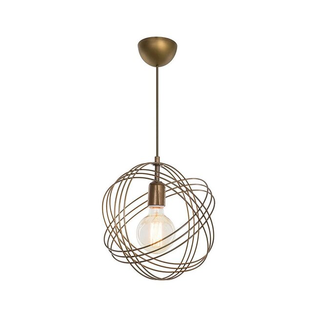 GLOWN 201-0022 Μοντέρνο Κρεμαστό Φωτιστικό Πλέγμα Μονόφωτο 1 x E27 IP20 Χρυσό Μέταλλο - Μ30 x Π30 x Υ70cm GLOWN 201-0022 Μοντέρνο Κρεμαστό Φωτιστικό Πλέγμα Μονόφωτο 1 x E27 IP20 Χρυσό Μέταλλο - Μ30 x Π30 x Υ70cm