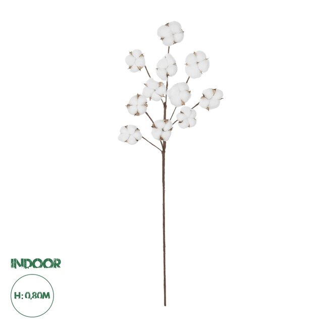 Artificial Garden COTTON BRANCH 20569 Τεχνητό Διακοσμητικό Κλαδί Βαμβάκι Μ30 x Π6 x Υ80 cm
