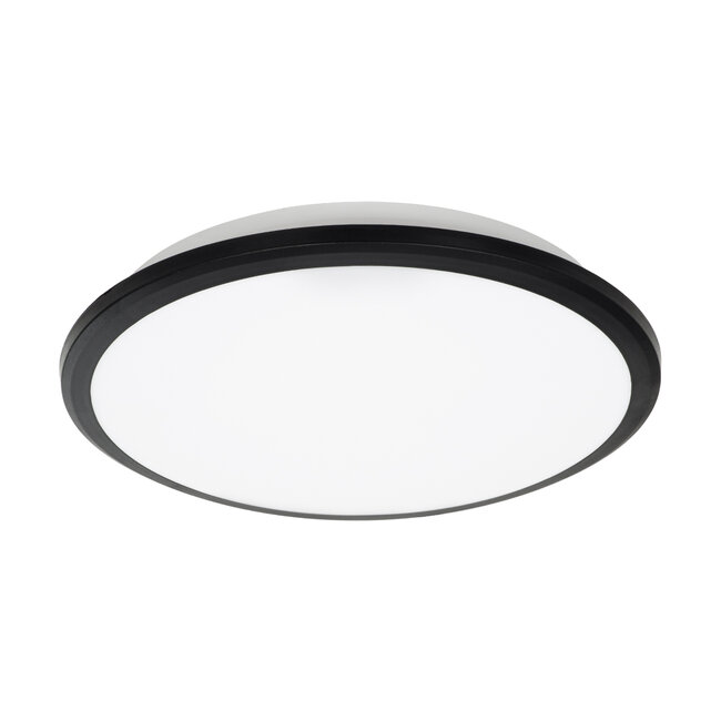 TUFFIN 60996 Πλαφονιέρα Οροφής LED 24W 2760lm 120° AC 220-240V Αδιάβροχη IP54 Φ30 x Υ6.5cm Ψυχρό Λευκό 6000K - Μαύρο - Bridgelux Chips - 3 Years Warranty TUFFIN 60996 Πλαφονιέρα Οροφής LED 24W 2760lm 120° AC 220-240V Αδιάβροχη IP54 Φ30 x Υ6.5cm Ψυχρό Λευκό 6000K - Μαύρο - Bridgelux Chips - 3 Years Warranty