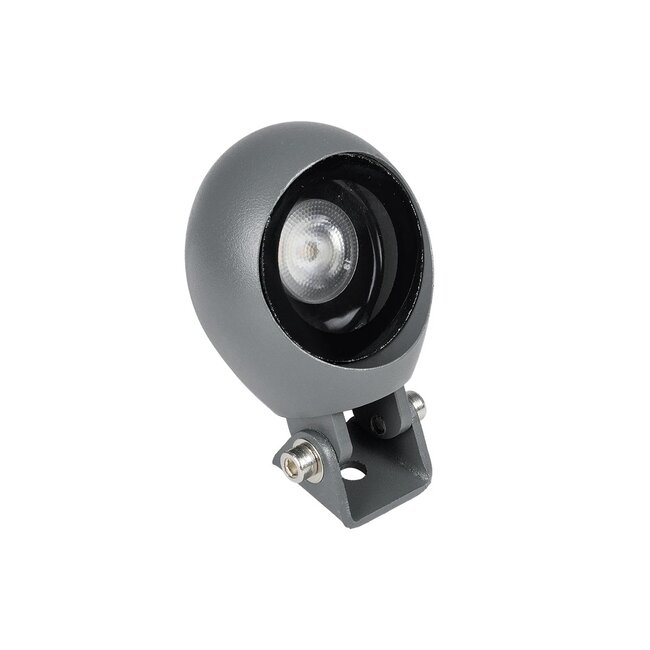 GARDIS GLB-103-0027 Φωτιστικό Σποτ για Φυτά - Δέντρα με Βάση Κήπου / Καρφωτό LED 3W 270lm 24° DC 24V Αδιάβροχο IP65 Θερμό Λευκό 2700K - Sanan SMD Chip - Γκρι Ανθρακί Ματ - Μ4.5 x Π4 x Υ7cm - 3 Χρόνια Εγγύηση - 3