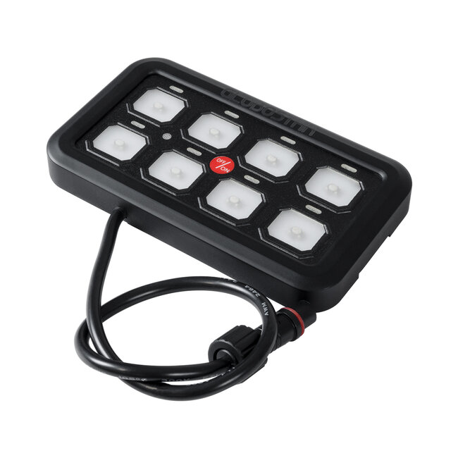 81503 Ψηφιακό Πάνελ Ελέγχου Φωτισμού DIY Bluetooth για Οχήματα με 8 Διακόπτες On/Off DC 12-24V Max 1200W 60A Αδιάβροχο IP65 Μ12 x Π7 x Υ1.5cm - 2 Χρόνια Εγγύηση - 4