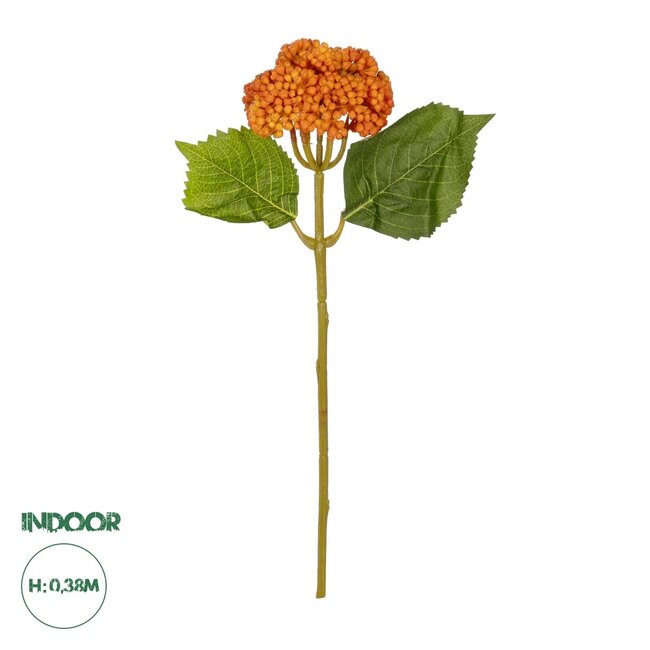 Artificial Garden ORANGE SEDUM BRANCH 21338 Τεχνητό Διακοσμητικό Κλαδί Πορτοκαλί Σέδο Y38cm