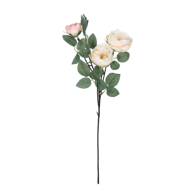 Artificial Garden CHAMPAGNE CLIMBING ROSE BRANCH 21182 Τεχνητό Διακοσμητικό Κλαδί Τριαντάφυλλο Σαμπανιζέ Y70cm
