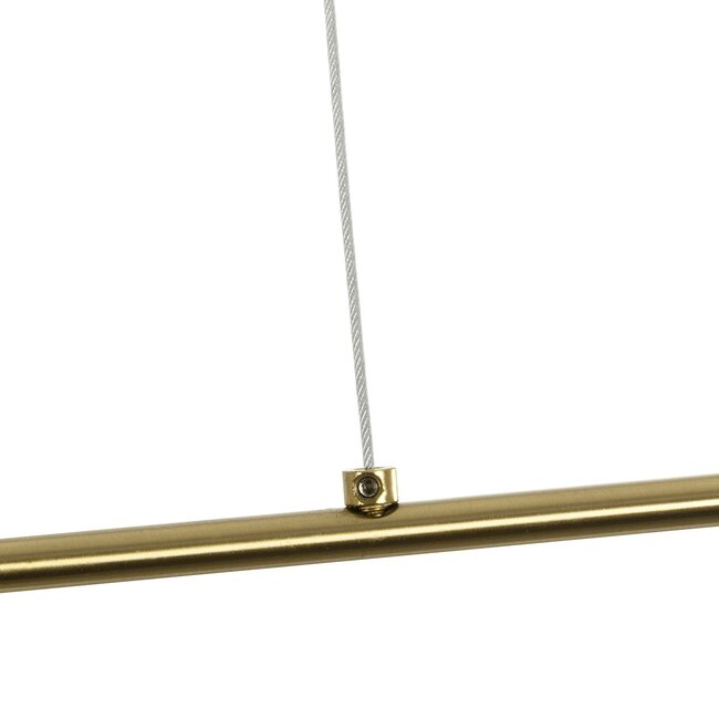 kelvo® GLOW KLV-101-0178 Κρεμαστό Φωτιστικό Οροφής LED 28W 2800lm 360° AC 220-240V IP20 Ρυθμιζόμενο Λευκό CCT με Χειριστήριο από 2700K έως 6000K Dimmable - Lumileds SMD Chip - Χρυσό Πλατίνα - Μ167 x Π7 x Υ24cm - 3 Χρόνια Εγγύηση - 11