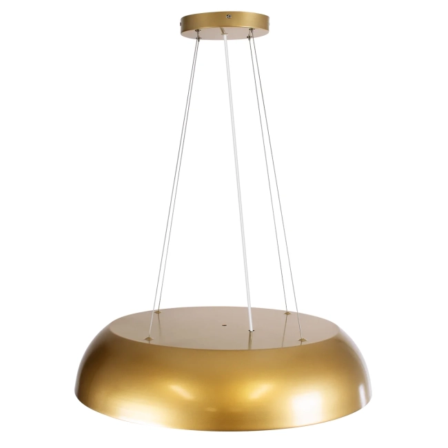  ANATOLIA 61270 Μοντέρνο Κρεμαστό Φωτιστικό Οροφής LED 75W 8625lm 120° AC 220-240V IP20 Ρυθμιζόμενο Λευκό CCT με Χειριστήριο από 2700K έως 6000K Dimmable - Lumileds SMD Chip - Χρυσό - Μ60 x Π60 x Υ12.5cm - 3 Χρόνια Εγγύηση - 5