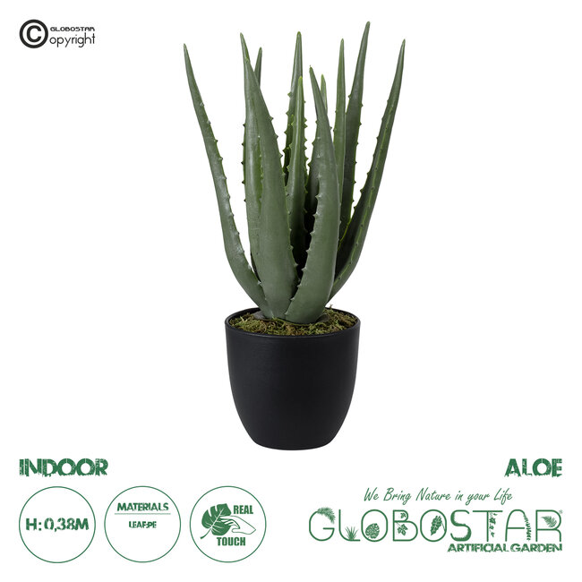 Artificial Garden ALOE 20064 Τεχνητό Διακοσμητικό Φυτό Αλόη Υ38cm