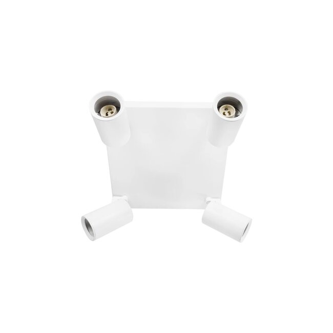 kelvo® SPOTA KLV-101-0147 Μοντέρνο Κινούμενο Φωτιστικό Σποτ Οροφής με Ντουί 4 x GU10 90° AC 220-240V IP20 - Λευκό Ματ - Μ26 x Π26 x Υ14cm - 5 kelvo® SPOTA KLV-101-0147 Μοντέρνο Κινούμενο Φωτιστικό Σποτ Οροφής με Ντουί 4 x GU10 90° AC 220-240V IP20 - Λευκό Ματ - Μ26 x Π26 x Υ14cm - 5