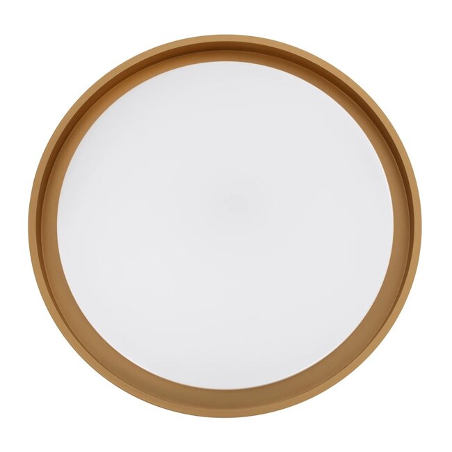 kelvo® BARCHETTA KLV-101-0267 Κρεμαστό Φωτιστικό Οροφής LED 72W 7200lm 120° AC 220-240V IP20 Ρυθμιζόμενο Λευκό CCT με Χειριστήριο από 2700K έως 6000K Dimmable - Lumileds SMD Chip - Λευκό & Σαμπανιζέ Χρυσό Ματ - Μ48 x Π48 x Υ8.2cm - 3 Χρόνια Εγγύηση - 10