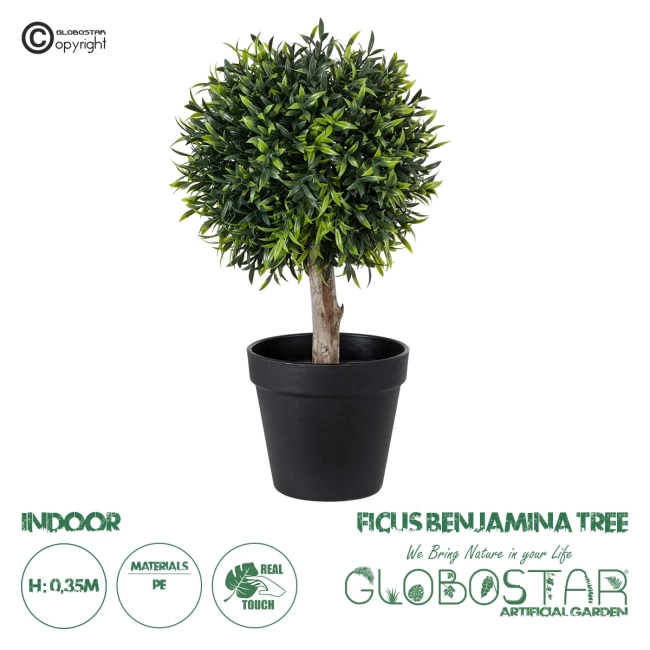Artificial Garden FICUS BENJAMINA TREE 20397 Τεχνητό Διακοσμητικό Φυτό Φίκος Μπενζαμίνη Υ35cm