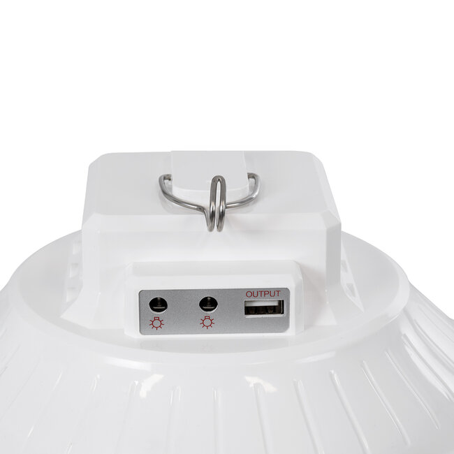 SOLAR-BULB 85350 Αυτόνομη Ηλιακή Κρεμαστή Λάμπα LED Giant Γλόμπος 100W 1000lm 140° 2 Λειτουργιών Ρεύματος με AC 220-240V μέσω USB Αντάπτορα ή με Φωτοβολταικό Panel 6V 12W & Επαναφορτιζόμενη Μπαταρία Li-ion 3.2V 5000mAh - Εναλλαγή Φωτισμού μέσω Κουμπιού All In One Ψυχρό 6000k+Φυσικό 4500k+Θερμό 2700k - 8