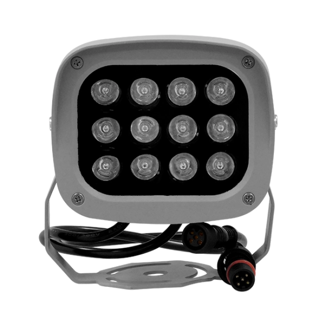 FLOOD-XENA 05021 Προβολέας Σποτ Wall Washer LED 24W 2400lm 10° AC 24V Αδιάβροχο IP65 RGB - Anthracite Grey - L13.5 x W11 x H15cm - 3 Years Warranty