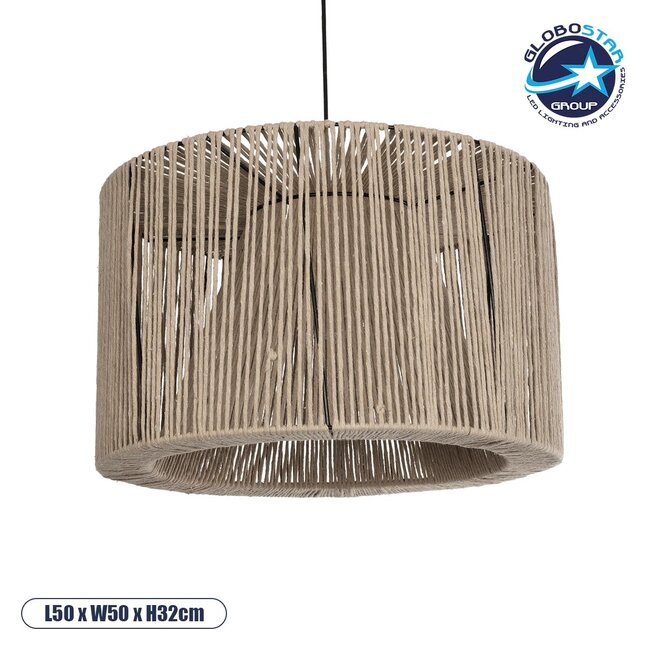 ZYLINDER 205-0022 Boho Κρεμαστό Φωτιστικό Οροφής με Ντουί 1 x E27 AC 220-240V IP20 - Μπεζ - M50 x Π50 x Υ32cm ZYLINDER 205-0022 Boho Κρεμαστό Φωτιστικό Οροφής με Ντουί 1 x E27 AC 220-240V IP20 - Μπεζ - M50 x Π50 x Υ32cm
