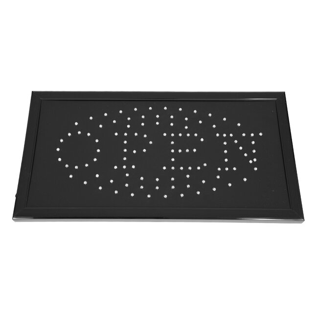 75681 Φωτιστικό Ταμπέλα LED Σήμανσης OPEN με Πρίζα AC 230V Μ48xΠ25xΥ2cm