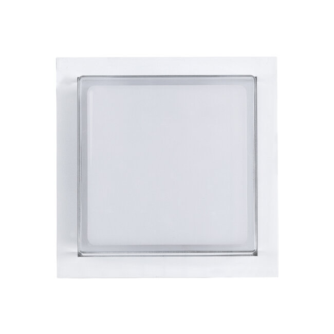 NEXUS 60769 Φωτιστικό Τοίχου - Απλίκα Αρχιτεκτονικού Φωτισμού Εσωτερικού/Εξωτερικού Χώρου Up or Down LED 10W 1050lm 120° AC175-265V Αδιάβροχο IP65 - Πλαστικό Σώμα - Φυσικό λευκό 4500K - Μ17 x Π17 x Υ9cm - Λευκό - Bridgelux Chip - 3 Χρόνια Εγγύηση