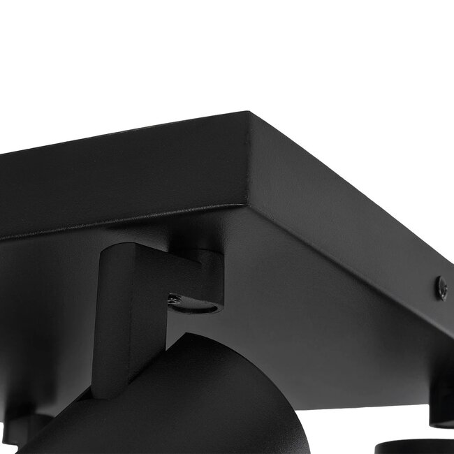kelvo® SPOTA KLV-101-0146 Μοντέρνο Κινούμενο Φωτιστικό Σποτ Οροφής με Ντουί 4 x GU10 90° AC 220-240V IP20 - Μαύρο Ματ - Μ26 x Π26 x Υ14cm - 9 kelvo® SPOTA KLV-101-0146 Μοντέρνο Κινούμενο Φωτιστικό Σποτ Οροφής με Ντουί 4 x GU10 90° AC 220-240V IP20 - Μαύρο Ματ - Μ26 x Π26 x Υ14cm - 9