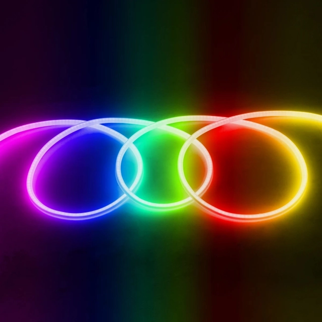 70588 TUBE 360° Degree Neon Flex Epistar LED SMD 5050 1m 18W/m 60LED/m 1818lm/m 360° DC 24V Αδιάβροχη IP68 RGB Dimmable - 2