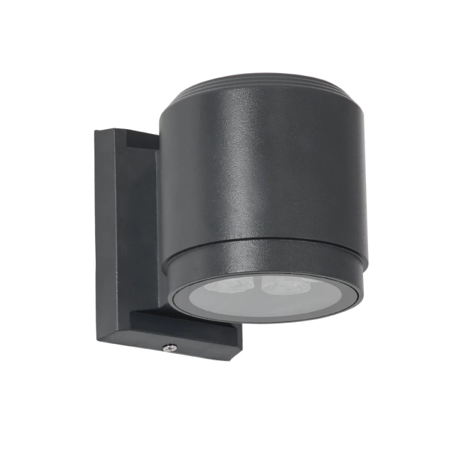  WALLLIGHT-SONA 90481 Μοντέρνο Φωτιστικό Τοίχου - Απλίκα LED 12W 1080lm 5° DC 24V Αδιάβροχο IP67 Θερμό Λευκό 2700K - CREE COB Chip & TÜV SÜD Driver - Γκρι Ανθρακί Ματ - Μ9.5 x Π13 x Υ11cm - 3 Χρόνια Εγγύηση